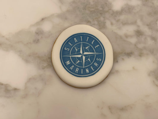 Seattle Mariners Hand-Made Sugar Cookies (9 Cookie Batch)