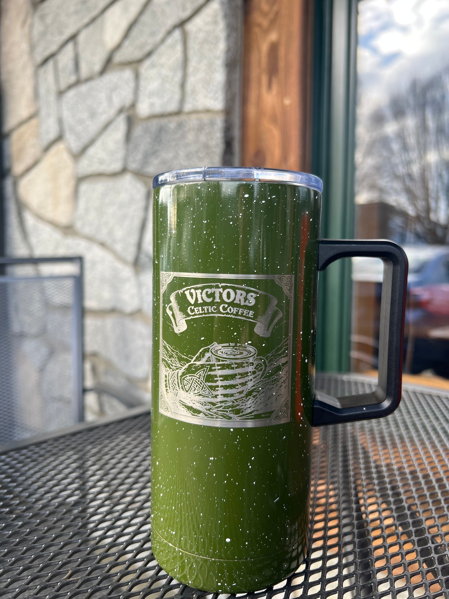 VICTORS CELTIC COFFEE TUMBLER (Green)