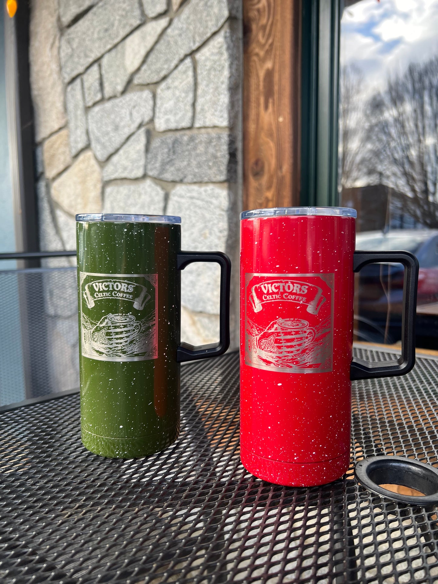 VICTORS CELTIC COFFEE TUMBLER (Red)