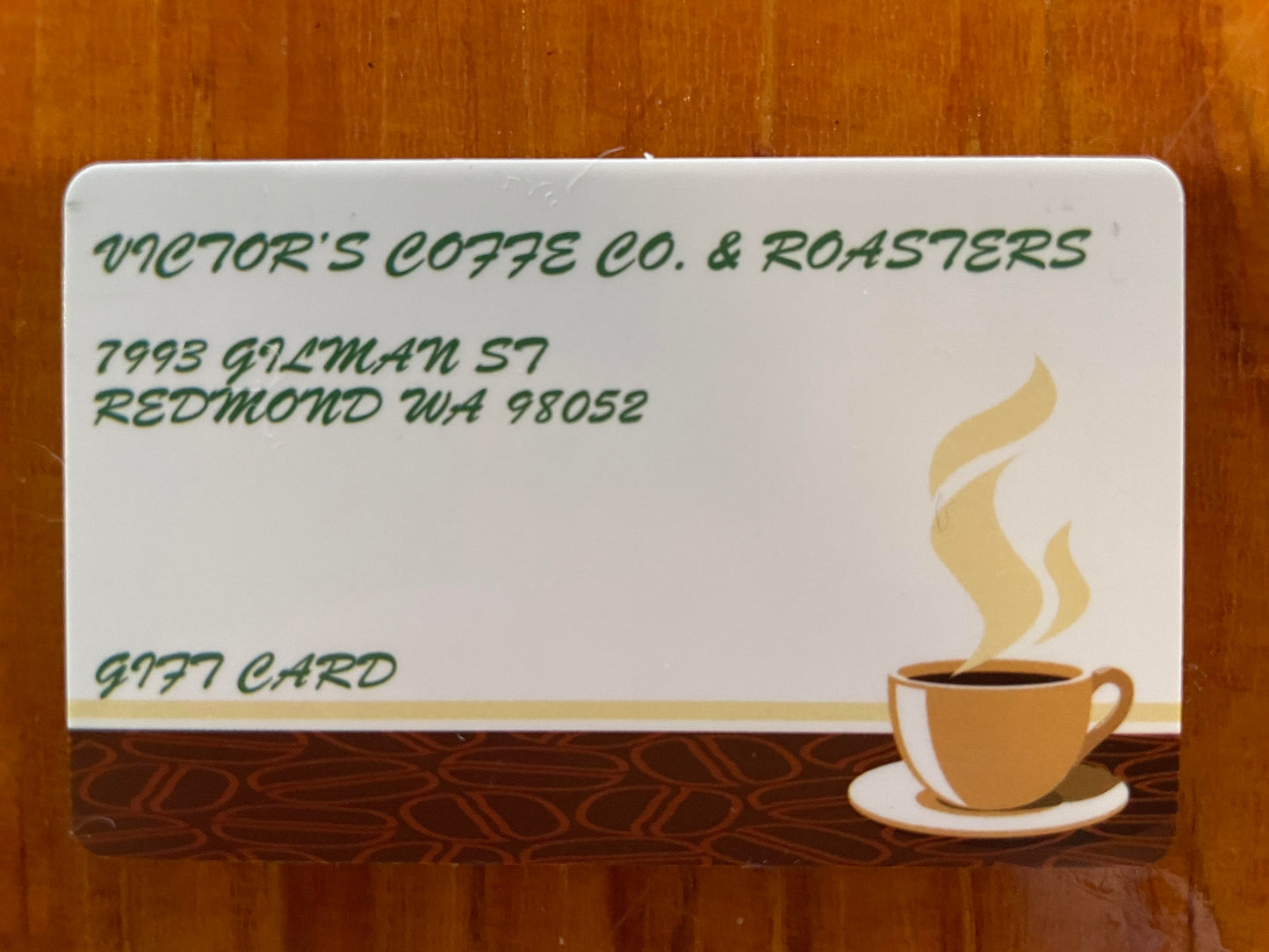 Give the gift of a Celtic dream: A Victors Celtic Coffee Gift Card: